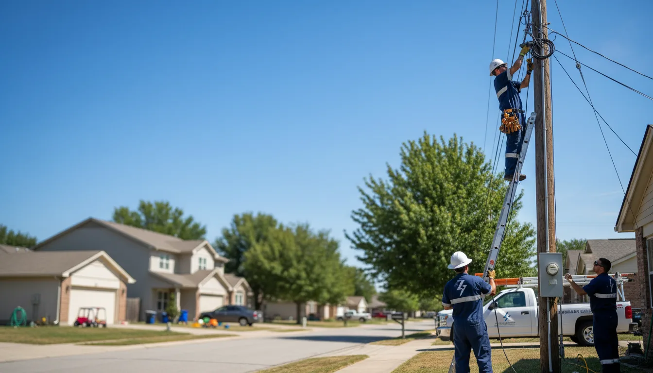 Residential electrician providing installation services in Holden, ME